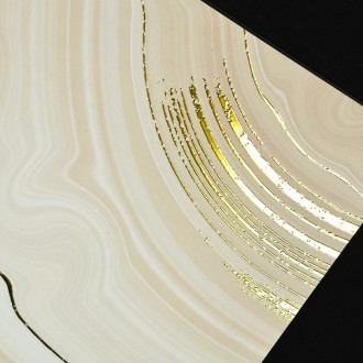 Mramor Béžový 6 3D Zlatý Plakát