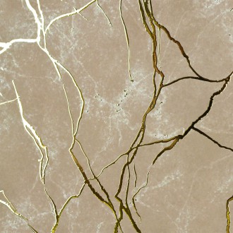 Mramor Béžový 10 3D Zlatý Plakát