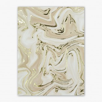 Mramor Béžový 15 3D Zlatý Plakát