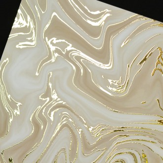 Mramor Béžový 15 3D Zlatý Plakát