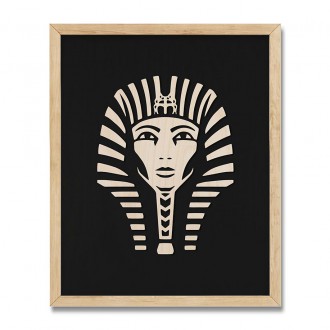 Dřevěný 3D obraz Faraon