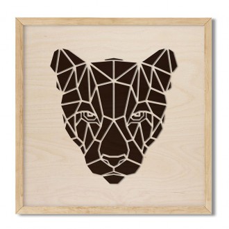 Dřevěný 3D obraz Puma