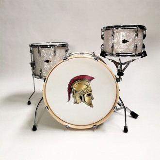 3D Samolepka Sparťanská Helma