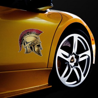 3D Samolepka Sparťanská Helma