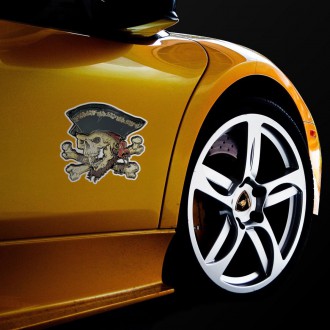 3D Samolepka Pirátská lebka