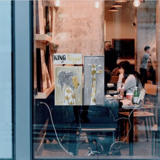 3D Samolepka Král reggae