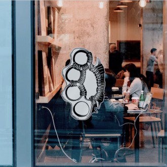 3D Samolepka Zbraň Boxer