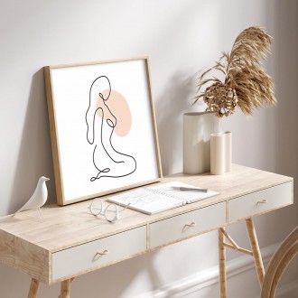 Abstraktní žena Plakát