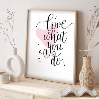 Miluj to co děláš Plakát