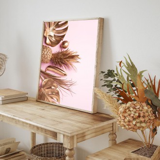 Zlatý tropický list 4 Plakát