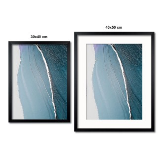 Abstraktní umělecká malba 4 3D Stříbrný Plakát