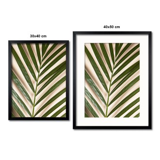 Palmové listy na béžové Plakát