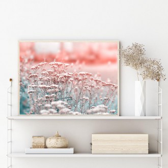 Pastelové květinové pozadí Plakát