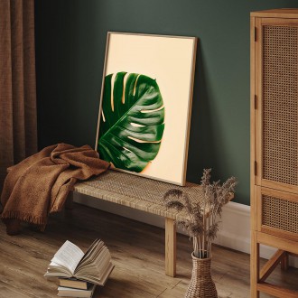 List na béžovém pozadí Plakát