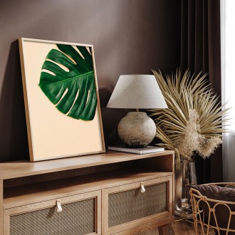 List na béžovém pozadí 2 Plakát