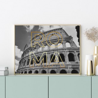Roma 3D Zlatý Plakát