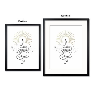 Had se sluncem 3D Zlatý Plakát