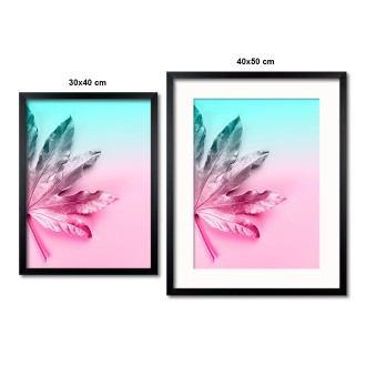 Metallic Leaf ve dvou barvách pravý Plakát