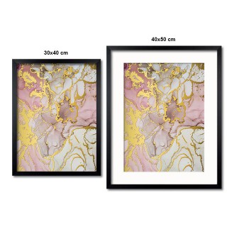 Malba tekutou technikou 3D Zlatý Plakát