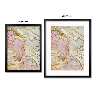 Malba tekutou technikou 3 3D Zlatý Plakát