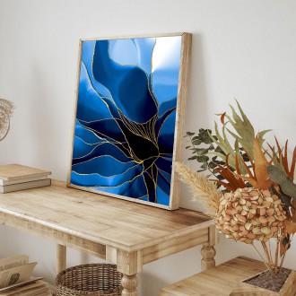 Abstraktní akvarelová skvrna 5 3D Zlatý Plakát