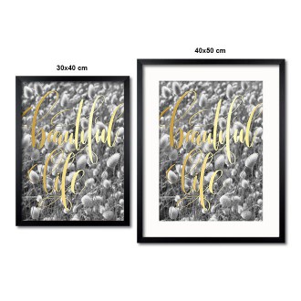 Krásny život louka 3D Zlatý Plakát