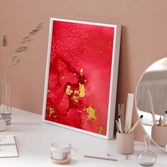 Tekutá umělecká malba alkoholovým inkoustem 3 3D Zlatý Plakát