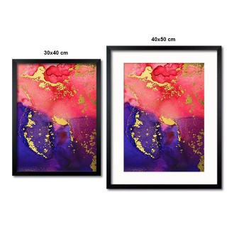 Tekutá umělecká malba inkoustem 3 3D Zlatý Plakát