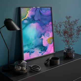 Tekutá malba inkoustem 2 3D Zlatý Plakát