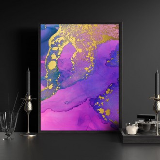 Tekutá malba inkoustem 3 3D Zlatý Plakát