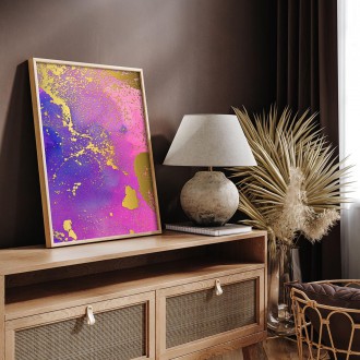 Tekutá malba inkoustem 4 3D Zlatý Plakát