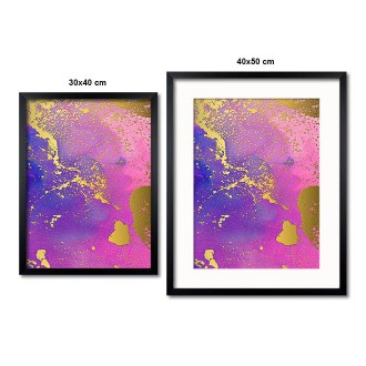 Tekutá malba inkoustem 4 3D Zlatý Plakát