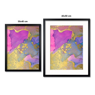 Tekutá malba inkoustem 5 3D Zlatý Plakát