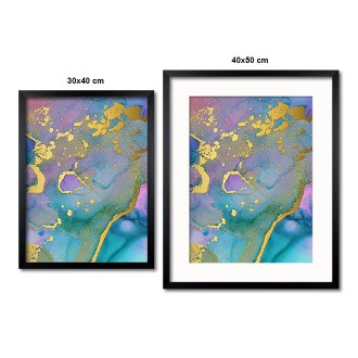 Tekutá malba inkoustem 6 3D Zlatý Plakát