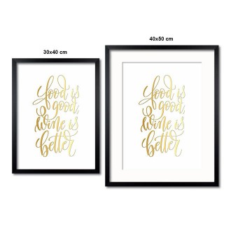 Vtipný citát 3D Zlatý Plakát