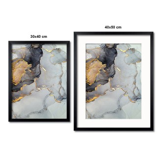 Malba odstíny šedého inkoustu 2 3D Zlatý Plakát