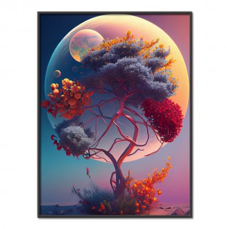 Vesmírná příroda - rozkvetlý strom