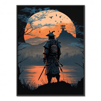 Samuraj při západu slunce