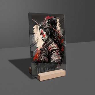 Akrylové sklo Žena samuraj 4