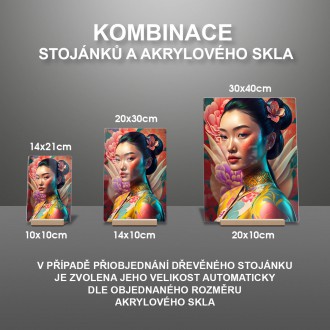 Akrylové sklo Svůdná gejša