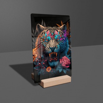 Akrylové sklo Neonový tygr