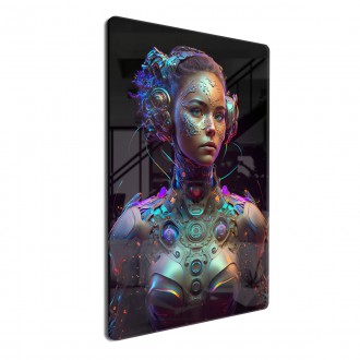 Akrylové sklo Žena kyborg 2