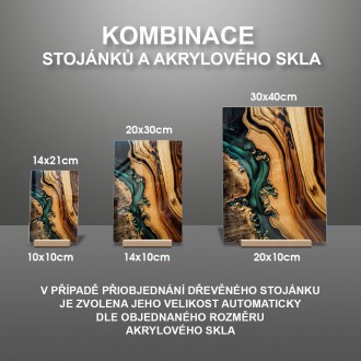 Akrylové sklo Epoxid a dřevo 6