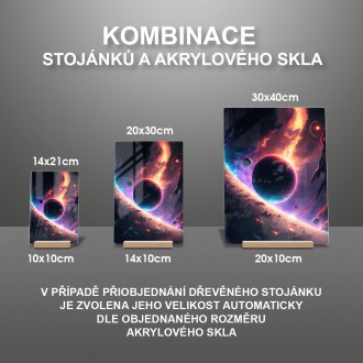 Akrylové sklo Pohled do vesmíru