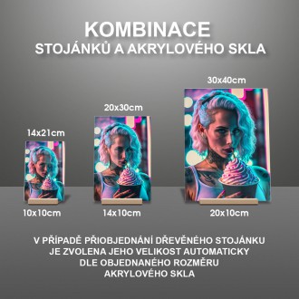Akrylové sklo Mléčný koktejl