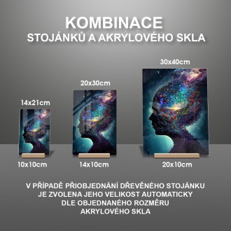 Akrylové sklo Myšlenka v barvě 3
