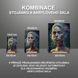 Akrylové sklo Živá mrtvá