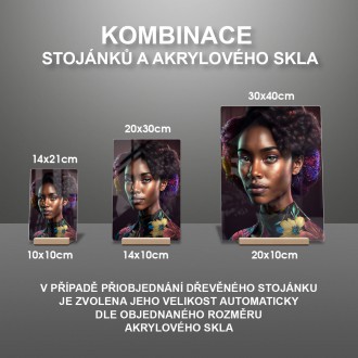 Akrylové sklo Atraktivní afroameričanka 2