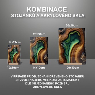 Akrylové sklo Epoxid a dřevo 4