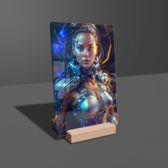 Akrylové sklo Žena kyborg